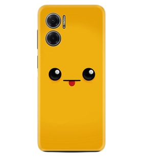 Xiaomi Redmi Note 11E Kılıf Resimli Desenli Silikon Platinium Series Yellow Sweet 1817