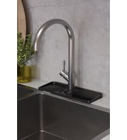 Musluk Matı Elastik Silikon Mutfak Ve Banyo İçin Lavobo Su Tutucu Musluk Ve Batarya Matı Siyah,515201744