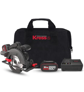 Kress KUE12.1 20Volt 4.0Ah. Li-ion 165MM Çift Akülü Kömürsüz Profesyonel Daire Testere