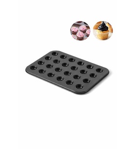 Karbon Çelik 24 lü Mini Muffin Tartolet Cupcake Kek Pişirme Kalıbı cin801sy