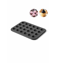 Karbon Çelik 24 lü Mini Muffin Tartolet Cupcake Kek Pişirme Kalıbı cin801sy