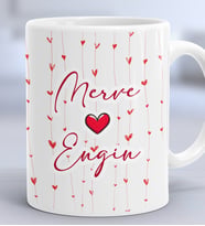 Sevgiliye Hediye Hediye Kupa Bardak Sevgililer Günü Hediyesi (Beyaz)