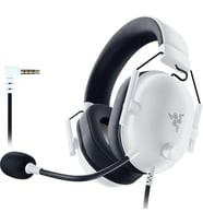 BlackShark V2 X (PlayStation) - PlayStation 5 konsolu için kablolu e-spor kulaklık (250g, kardioid mikrofon, 50mm sürücüler, pasif gürültü engelleme, 3.5mm jak) Beyaz