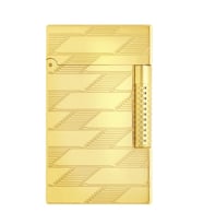 S.T. Dupont Le Grand Guilloche Monogram Gold Puro Çakmağı C23178 - TR8781