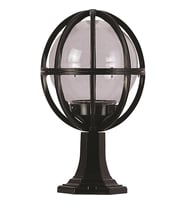 AVONNI BSU-68080-BSY-M4-K Siyah Boyalı Dış Mekan Aydınlatma E27 ABS Akrilik Cam 30cm