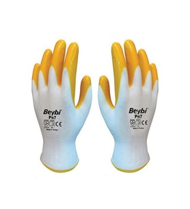 Eldiven Beybi Elk7 İşçi Eldiveni No 10 ( 12 Çift ) (Sarı)
