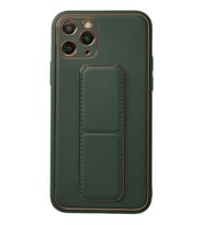 Pilelistore   iPhone 11 Pro Kılıf Coco Deri Standlı Kapak - Yeşil