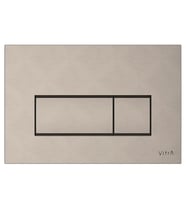 740-2395 - Vitra Root Square Kumanda Paneli - Fırçalı Nikel