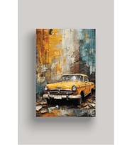 Nostaljik Klasik Otomobil Poster Modelleri - Klasik Seri 2 (Model 4)
