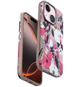 Iphone 15 Flower Series Magsafe Kapak - Pembe