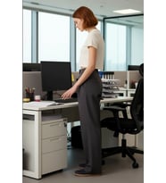 Kadın Koyu Wide Leg Yüksek Bel Dokuma Pantolon Fonksiyonel Dayanıklı Kaliteli Konforlu Şık