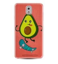 Samsung Note 3 4 5 8 9 20 Ultra 10 Lite Kılıf Desenli Silikon Avokado Skate 1741