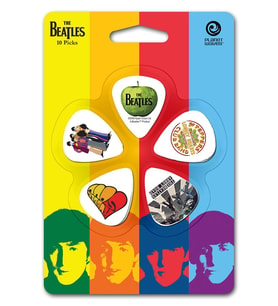 Planet Waves 1CWH6-10B3 Beatles Albums Sert (Heavy) Gitar Penası (10'lu Paket - Koleksiyonluk)  Lisanslı Albüm Kapak Görselleri, Dayanıklı Yapı ve Güçlü Atak