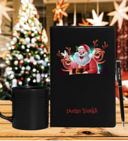 Yılbaşı İçin Kişiye Özel Defter Kalem & Varil Kupa Hediye Seti