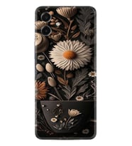 Samsung Galaxy A07 (SM-A075F) Kılıf Boutique Baskılı Resimli Kahve Çiçek Pcode -095