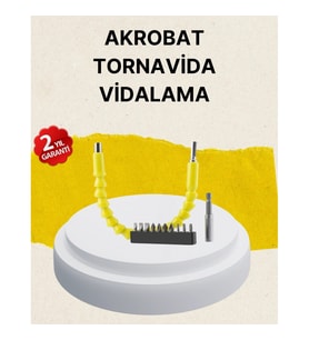 Mey İthalat® Akrobat Vidalama Uç Seti 12 Parça Profesyonel Dar Alan Kullanım