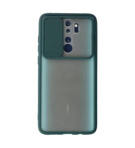 Xiaomi Redmi Note 8 Pro Kılıf Palm Buzlu Kamera Sürgülü Silikon - Yeşil
