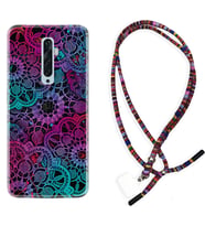 Oppo Reno 2Z 4 Lite 4 Pro 5 6 7 A31 Kılıf Boyun Asklı Rasta Silikon Colurful Mandala 1667