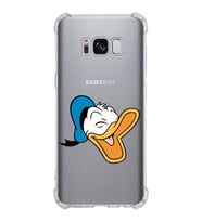 Samsung Galaxy S8  Köşe Korumalı Antişok Kapak Donald Duck Tasarımlı Şeffaf  Kılıf