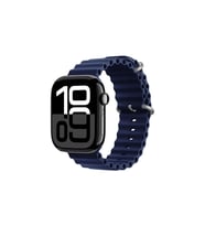Apple Watch 40mm Uyumlu Kordon Ocean Silikon Yumuşak Esnek Metal Tokalı Zore KRD-75 Kayış