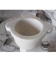 Sipahi Marble Beyaz Mermer Düz Köşe Mini Kurna