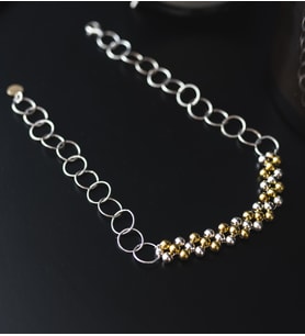 925 AYAR GÜMÜŞ DORİKA DETAYLI CHOCKER
