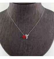 GÜL 925 AYAR GÜMÜŞ KOLYE