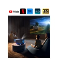 Kablosuz 4K Projeksiyon Cihazı, Wi-Fi 5G, Otomatik Netleme, Akıllı Görüntü aktarım