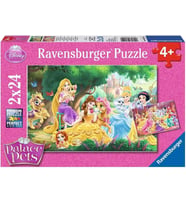Ravensburger 89529 Wd 2X24P Puzzle Prenses'In Arkadaşları (Krem)