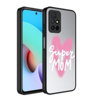 Xiaomi Redmi 10 Kılıf Aynalı Desenli Kamera Korumalı Parlak Mirror Kapak (Renksiz)