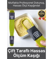 Premium Seri Gıda Sıvı Katı Şeker Tuz Kahve Baharat Ayarlanabilir Çift Taraflı Hassas Ölçüm Kaşığı