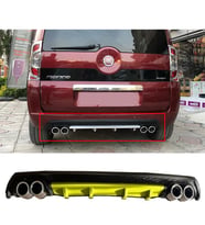 Fiat Fiorino Sarı Difüzör Çiftli Yuvarlak Egzoz Görünümlü D Tip Difizör