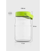 Renga Macro 1700 ml Cam Kavanoz 131074 Fuşya (Yeşil)