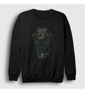 Presmono Unisex Siyah Coffin Lamb Of God Sweatshirt 93843tt