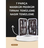 Manikür Pedikür Seti İkili Set El ve Ayak Bakımı Nasır Temizleme Protez Tırnak Çıkarma