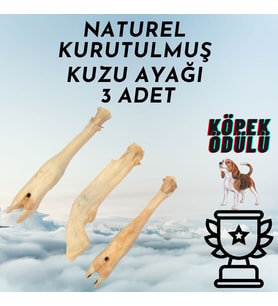 Naturel Kurutulmuş Kuzu Ayağı (Paça) 3 lü paket