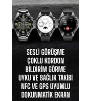 Akıllı Saat Titreşimli Pusula Nabız Ve Tansiyon Ölçer Nfc Uyumlu