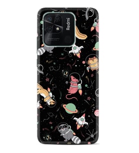 Xiaomi Redmi Note 7 8 9 Pro 10 2022 10 Pro 10S Kılıf Desenli Silikon Planet Animals 1771