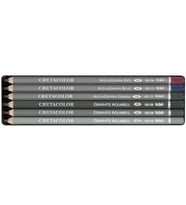 Cretacolor Watercolor Graphite Pocket Set Sulandırılabilir Çizim Kalemi Seti 6'lı Metal Kutu (180 99) 