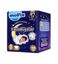 Molfix Tatlı Rüyalar Bebek Bezi 5 Beden 11-18 KG Junior 464 Adet Dev Ekonomik Fırsat Pk