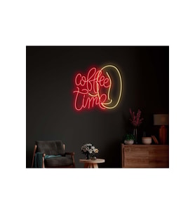 Coffee Time Yazılı Neon Tabela