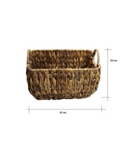 Panalı Naturel Yuvarlak Sepet L Boy PNL-22093L