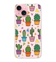 PrintiFy Apple  iPhone 15 Plus ile Uyumlu 1mm Slim Fit Water Color 4 Baskılı Şeffaf  Kılıf