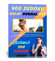900 Sudoku Kitap Seti (6 Fasikül Kitap)