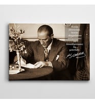 Atatürk Beni Anlamak Kanvas Tablo