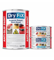DryFix Anti Slip Paint Kayganlık Önleyici Zemin Boyası 6 Kg Ral 7040 Gri