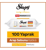 ŞeyliŞeyler - Sleepy Arap Sabunu Yüzey Temizlik Havlusu 100 Yaprak 1 Paket