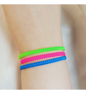 Crystal Atelier Yeşil Pembe Mavi Örgü Makrome 3’lü Bileklik - Unisex El Yapımı Ayarlanabilir Şık Trend Kombin Seti - Makrome Bileklik - Örgü Bileklik - Yeşil Pembe Mavi Bileklik - Hediye Bileklik - İp Bileklik - Günlük Bijuteri Bileklik - Spor Bileklik