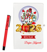 Kişiye Özel Yılbaşı Hediyesi Kişiye Özel Defter ve Roller Kalem Seti