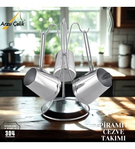 ARZU ÇELİK Pramit Cezve Takımı